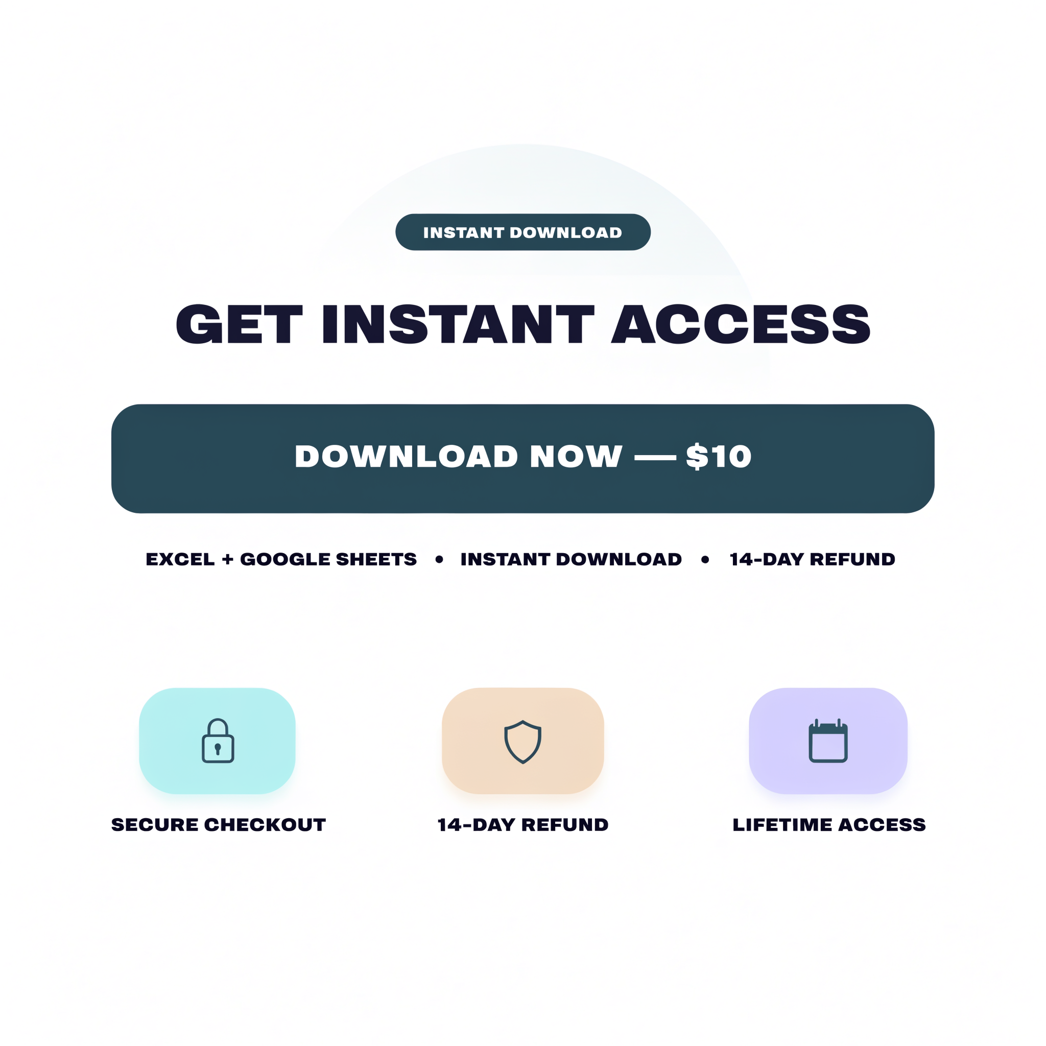 Get instant access — download Budget Tracker $10 with secure checkout and 14-day refund