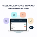 Freelance Invoice Tracker — know who's paid and who owes you, $12