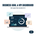 Business Goal Tracker & KPI Dashboard | Revenue Target Spreadsheet for Solopreneurs | Excel + Google Sheets | Editable