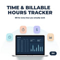 Time Tracker Spreadsheet | Billable Hours Log | Freelance Timesheet for Excel & Google Sheets | Editable