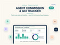 Real Estate Agent Commission Tracker Spreadsheet | GCI Goal & Income Tracker Excel Google Sheets | Realtor Deal Pipeline Template