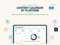 Content Calendar Spreadsheet for Creators | TikTok Instagram YouTube Social Media Planner | Excel Google Sheets | Editable