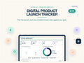 Digital Product Launch Tracker and Checklist | Sales Goal & Launch Plan Spreadsheet for Creators | Excel Google Sheets | Editable