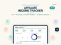 Affiliate Income Tracker Spreadsheet | Affiliate Marketing Commission & Payout Tracker | Excel Google Sheets | Editable