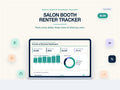 Salon Booth Renter Income & Expense Tracker | Hair Stylist Business Finances | Excel Google Sheets Template
