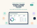Personal Trainer Client & Income Tracker | Session Log | MRR Calculator | Excel Google Sheets | Editable
