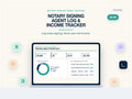 Notary Signing Agent Log & Income Tracker | Mileage | Expense Log | Excel Google Sheets | Self Employed