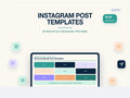 Instagram Post Templates Canva | 30 Social Media Post Templates | Editable Canva Templates | Instant Download
