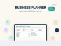 Business Digital Planner | Solopreneur iPad GoodNotes Planner | Revenue Goals Clients Content | Canva PDF | Instant Download