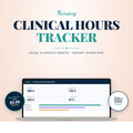 Nursing Clinical Hours Tracker Spreadsheet | Clinical Log for Nursing Students | Excel & Google Sheets | Hours by Rotation