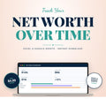 Net Worth Tracker Spreadsheet, Net Worth Dashboard, Assets & Liabilities Tracker, Excel and Google Sheets, Finance Template