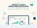 Product Launch Break Even Calculator Spreadsheet | Pricing & Profit Margin Tool Excel Google Sheets | Small Business Break-Even Analysis