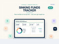 Sinking Funds Tracker, Sinking Fund Savings Spreadsheet, Excel & Google Sheets, Monthly Savings Planner, Budget Template