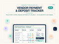 Wedding Vendor Payment Tracker Spreadsheet | Deposit & Balance Tracker Excel Google Sheets | Vendor Budget Template | Editable