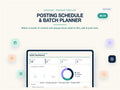 Content Batch Planner & Posting Schedule | Social Media Production Pipeline for Creators | Excel Google Sheets | Editable