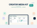 Creator Media Kit Canva Template | Influencer Press Kit | Brand Pitch Template | Editable Canva | Instant Download