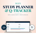 NCLEX Study Planner and Question Tracker Spreadsheet | Nursing Exam Prep | Excel and Google Sheets | Accuracy by Content Area