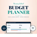 Nursing School Budget Planner Spreadsheet | Student Budget for Nursing Students | Excel & Google Sheets | Financial Aid Tracker