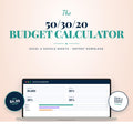 50/30/20 Budget Calculator | 50 30 20 Rule Budget Spreadsheet | Excel & Google Sheets | Simple Monthly Budget Template